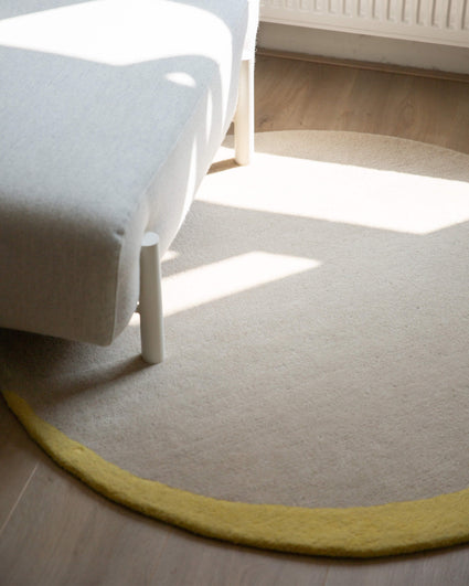 Vloerkleed Wol Eclipse Oatmeal Butter Yellow