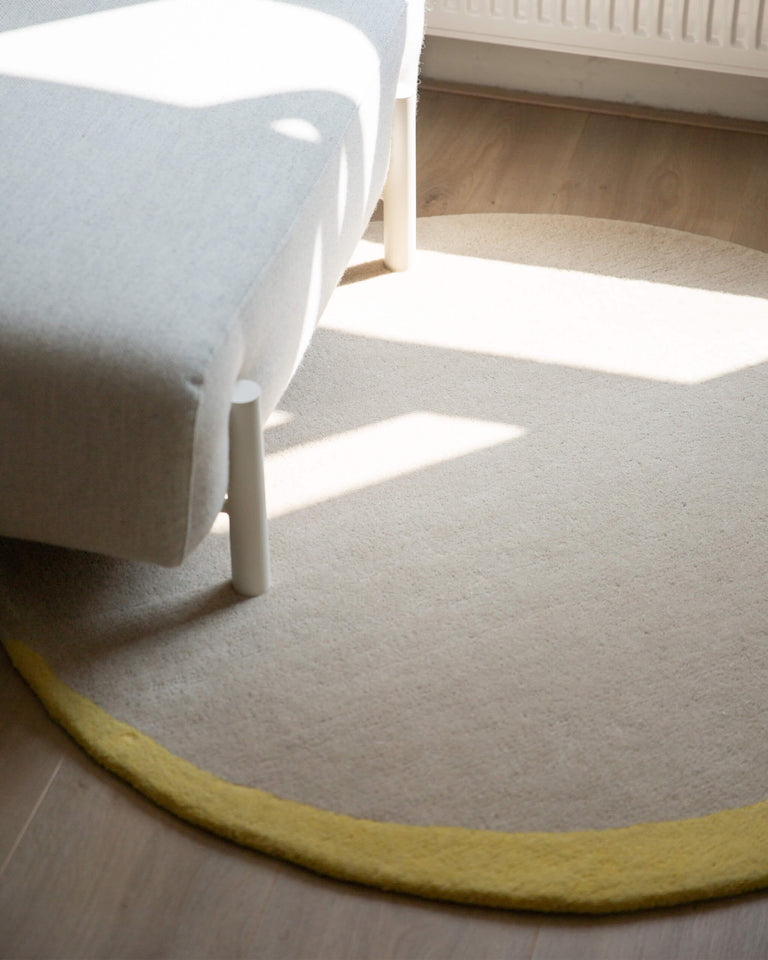 Vloerkleed Wol Eclipse Oatmeal Butter Yellow