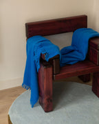 Mohair Plaid Cloud Cobalt Blue - SUITE702