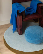 Vloerkleed Wol Eclipse Sky Blue Dark Olive