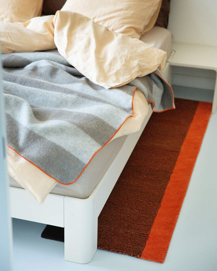 Vloerkleed Wol Verticaal Poppy Orange Brown - SUITE702