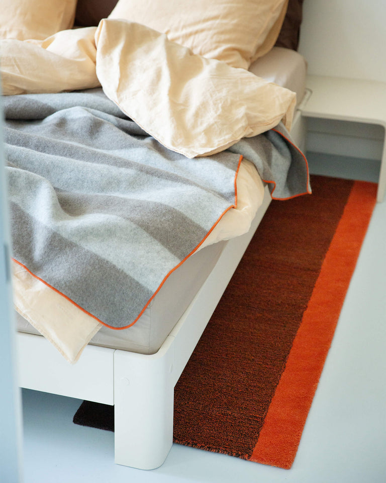 Vloerkleed Wol Verticaal Poppy Orange Brown - SUITE702