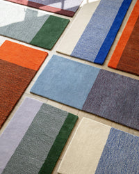 Vloerkleed Wol Verticaal Sky Blue Bordeaux - SUITE702