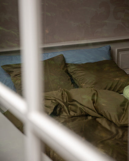 Bettwäsche-Set Satin Khaki Green