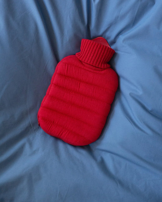 Mini Puffy Wärmflasche Cherry Red