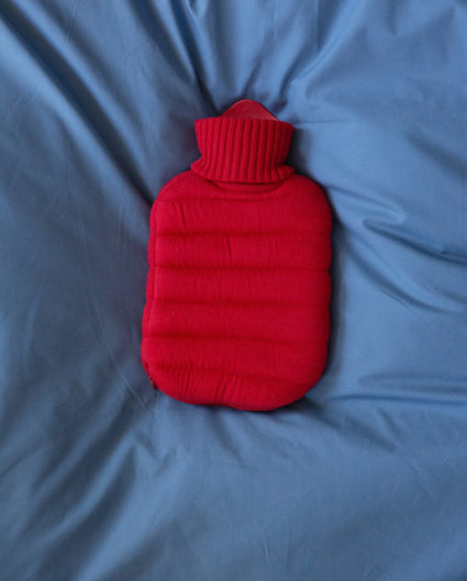 Mini Puffy Wärmflasche Cherry Red