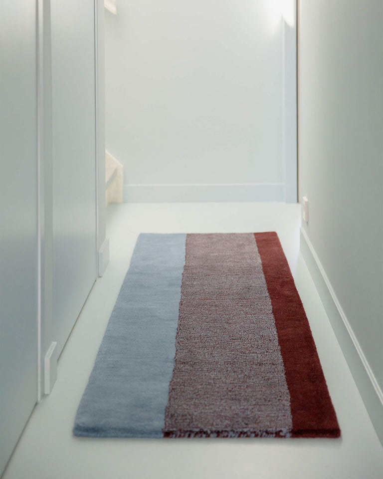 Vloerkleed Wol Verticaal Sky Blue Bordeaux - SUITE702