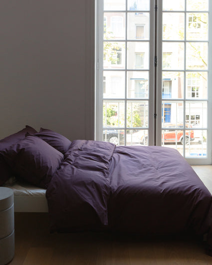 Parure De Lit Coton Plum Noir