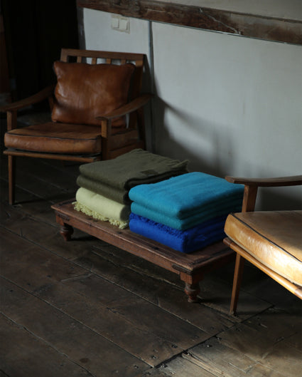 Mohair Plaid Cloud Dark Olive