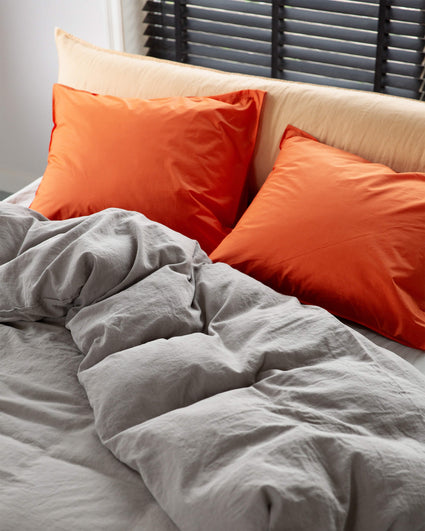 Kopfkissenbezug Baumwolle Poppy Orange - SUITE702