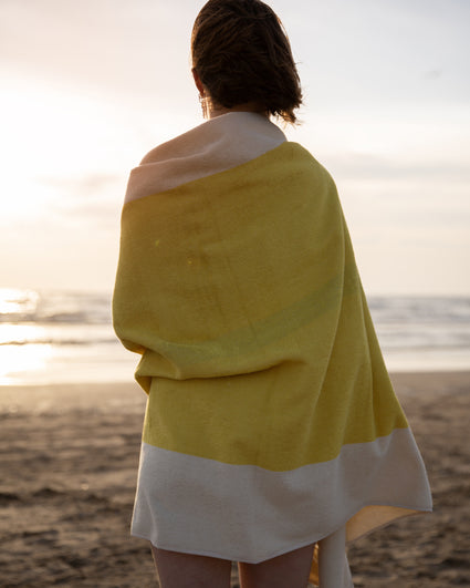 Strandlaken Sky Blue Yellow - SUITE702