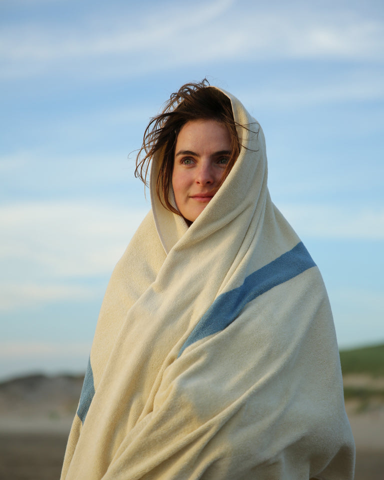 Strandlaken Sky Blue Yellow - SUITE702