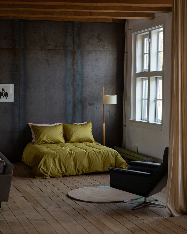 Bettbezug Satin Olive Gold