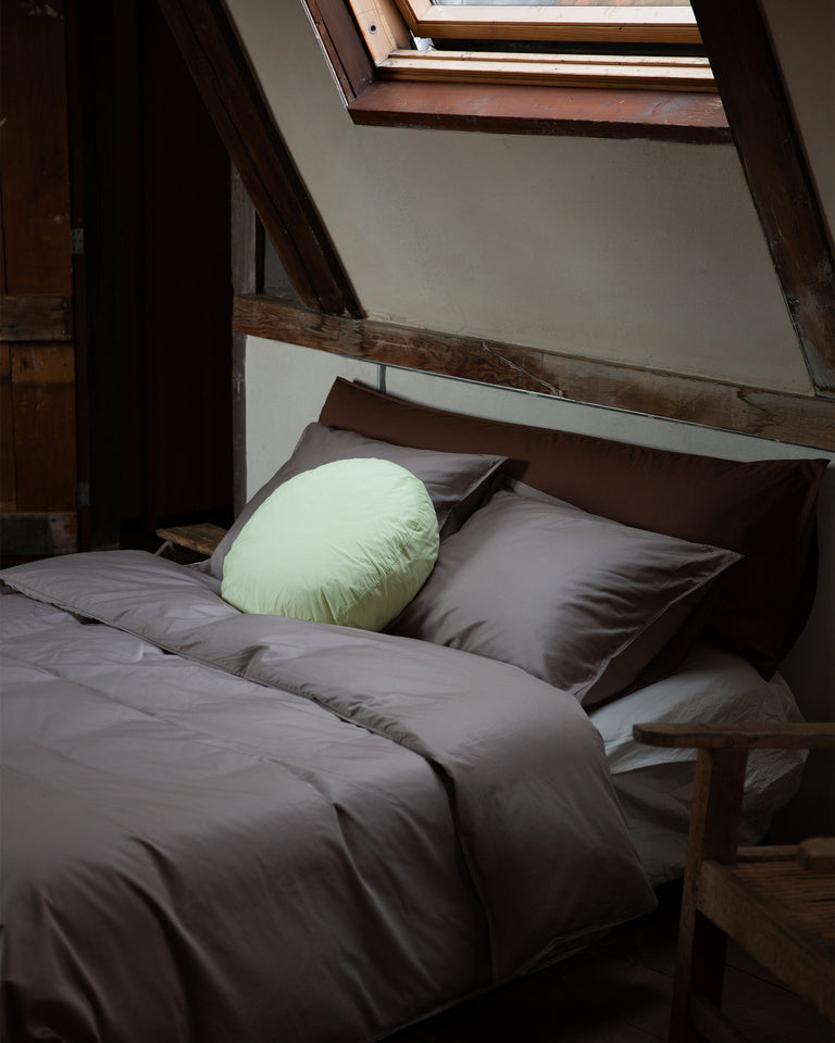 Beddengoed Set Satijn Taupe Grey