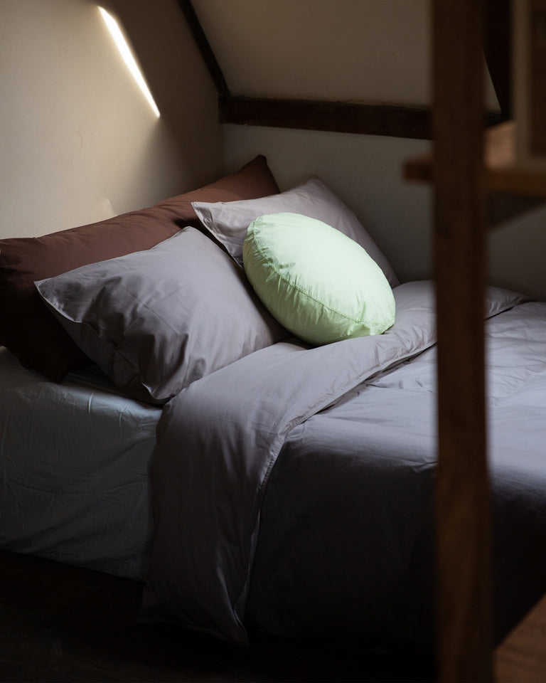 Beddengoed Set Satijn Taupe Grey