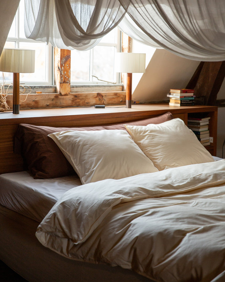 Bedding Set Satin Ecru