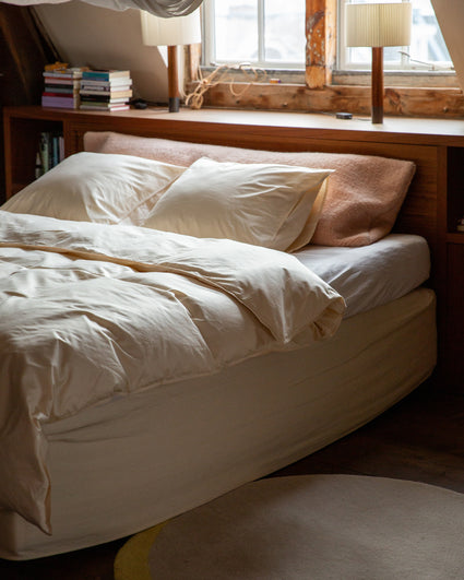 Kussensloop Satijn Ecru