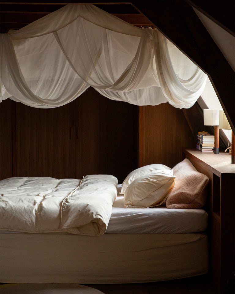 Bedding Set Satin Ecru