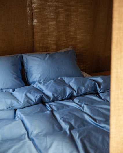 Beddengoed Set Satijn Ocean Blue