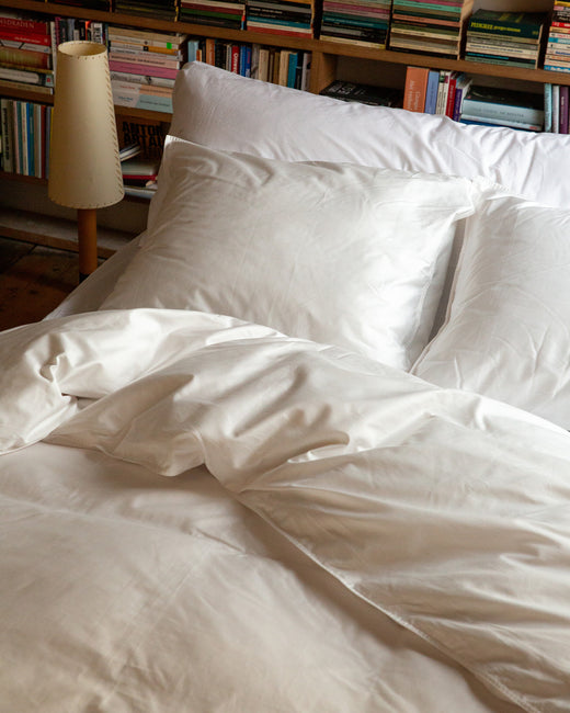 Taie d'oreiller Satin White