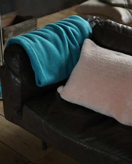 Mohair Plaid Cloud Turquoise