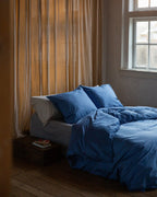 Kussensloop Satijn Ocean Blue