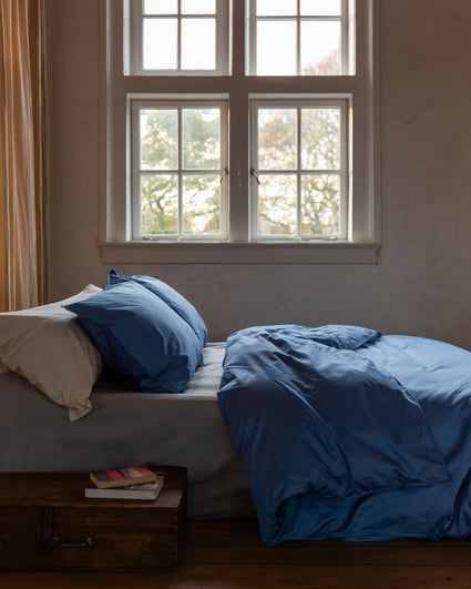 Beddengoed Set Satijn Ocean Blue