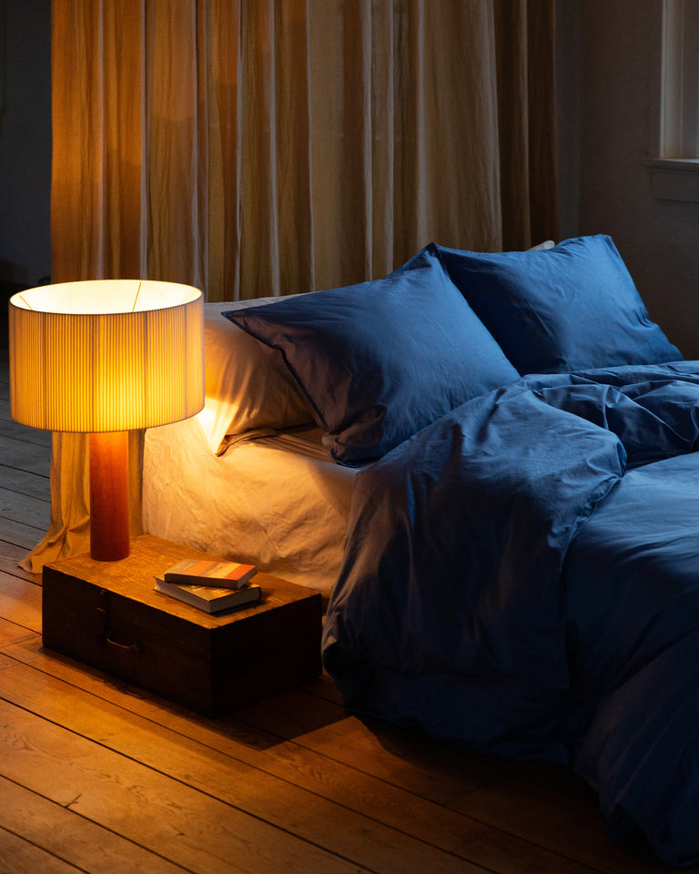 Kussensloop Satijn Ocean Blue