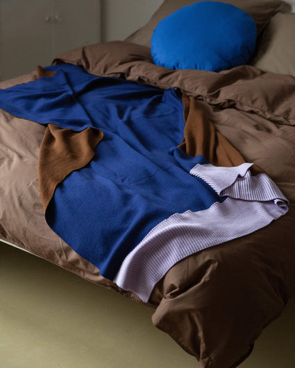 Merino Plaid Blue Brown Lilac - SUITE702