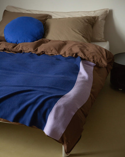 Merino Plaid Blue Brown Lilac - SUITE702