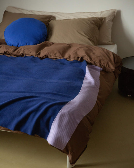 Merino Plaid Blue Brown Lilac - SUITE702