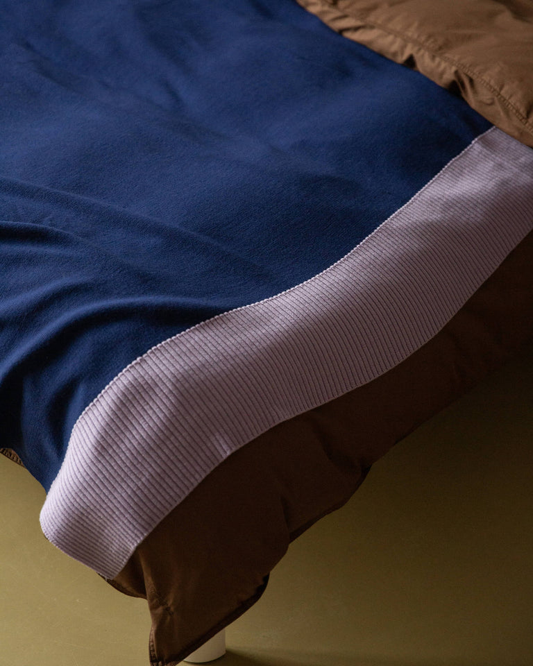 Merino Plaid Blue Brown Lilac - SUITE702