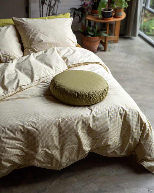 Beddengoed Set Katoen Streep Lemon Ecru - SUITE702