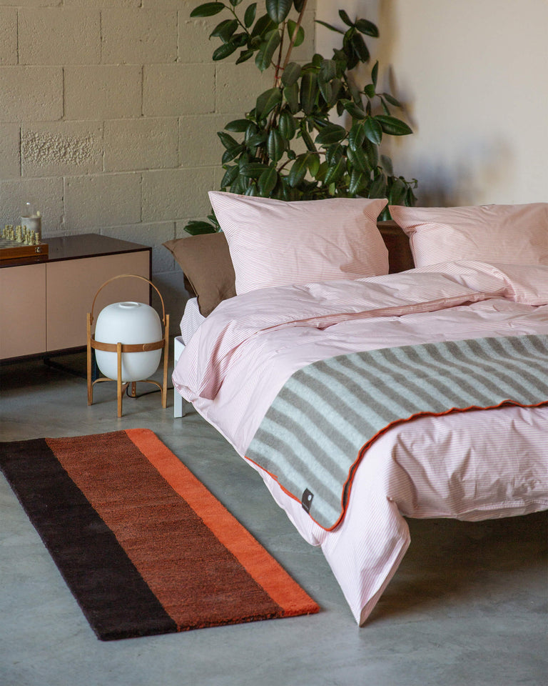 Vloerkleed Wol Verticaal Poppy Orange Brown - SUITE702