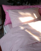 Kussensloop Katoen Streep Pink Ecru - SUITE702