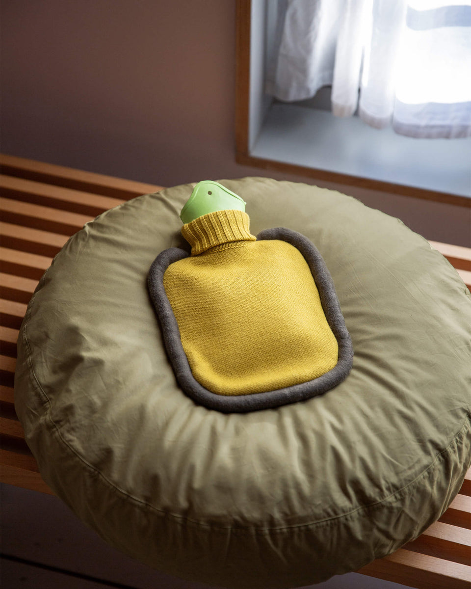 Mini Bumper Hot Water Bottle Mustard 