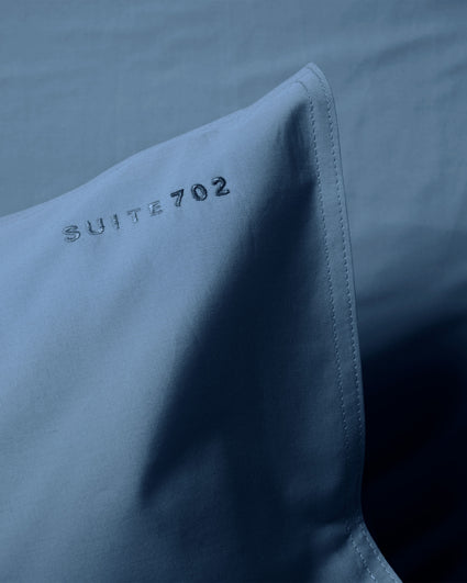 bedMATE Pillowcase Cotton Quiet Blue