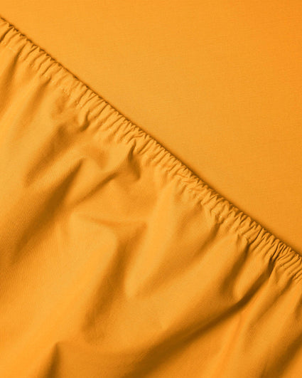 Hoeslaken Katoen Mango