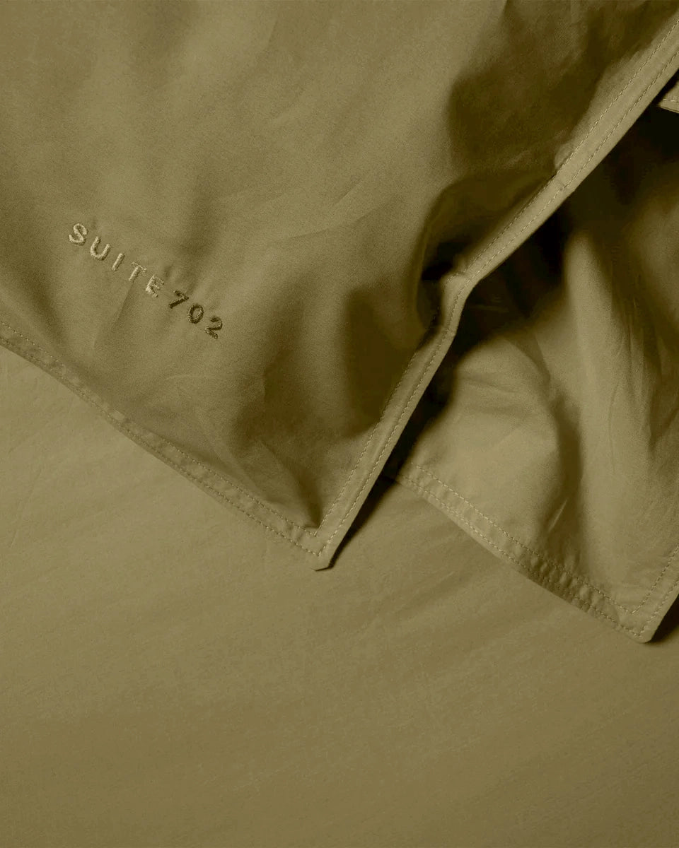 Bedding Set Cotton Olive Green