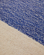 Vloerkleed Wol Verticaal Cobalt Blue Ecru - SUITE702