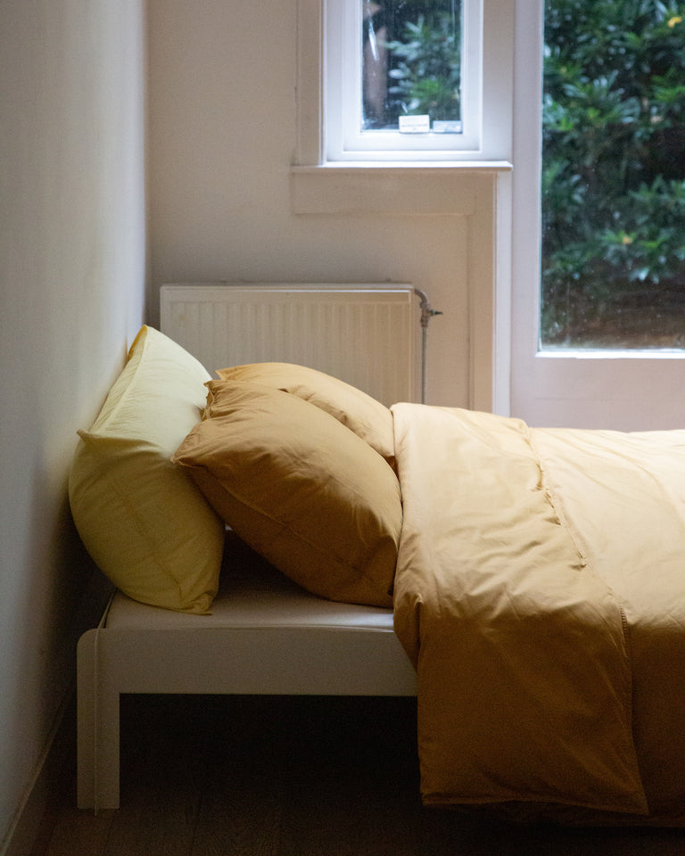 Kussensloop Satijn Caramel