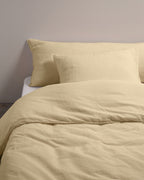 Housse de couette Lin Creamy Yellow