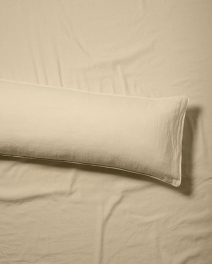 bedMATE Kissenbezug Leinen Creamy Yellow