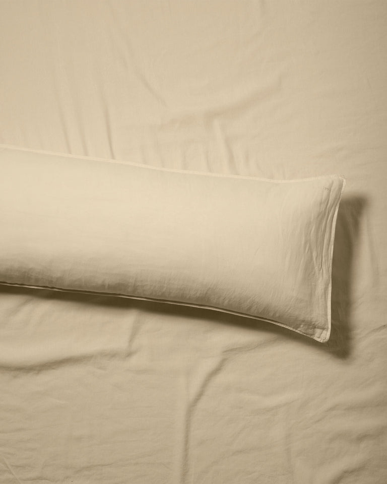 bedMATE Kissenbezug Leinen Creamy Yellow