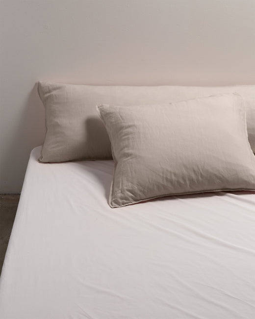 bedMATE Kissenbezug Leinen Dune