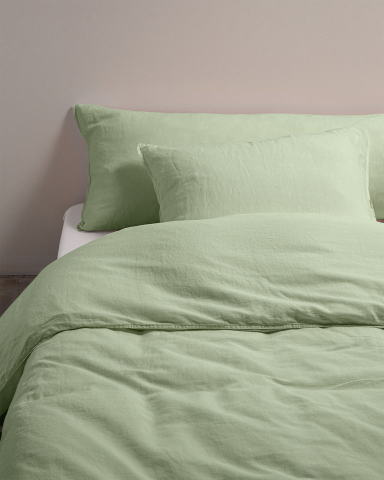 Housse de couette Lin Green Mint