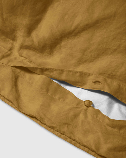 Housse de couette Lin Khaki Gold