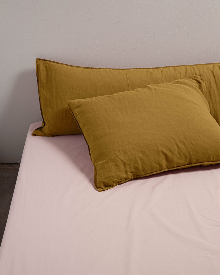 bedMATE Sloop Linnen Khaki Gold