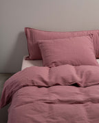 Dekbedovertrek Linnen Mauve Rose