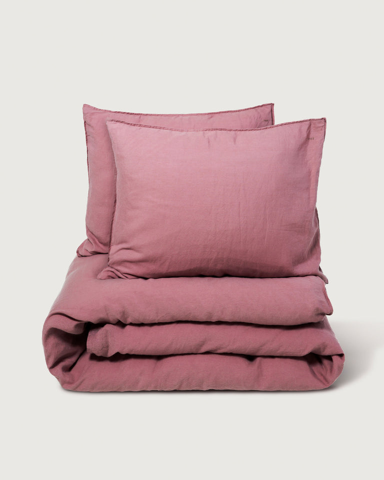 Beddengoed Set Linnen Mauve Rose
